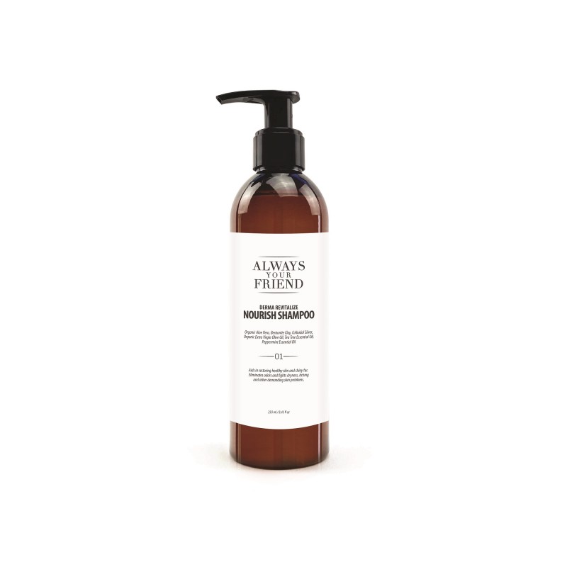 ALWAYS YOUR FRIEND 250ml NOURISH ΣΑΜΠΟΥΑΝ ΓΙΑ ΔΕΡΜΑΤΙΚΑ Nº1 ALWAYS YOUR FRIEND 250ml NOURISH ΣΑΜΠΟΥΑΝ ΓΙΑ ΔΕΡΜΑΤΙΚΑ Nº1