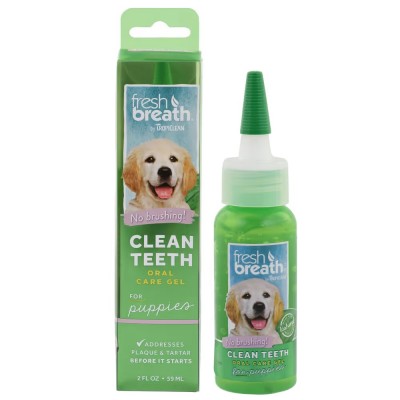 TROPICLEAN FRESH BREATH CLEAN TEETH GEL PUPPY ΤΖΕΛ ΓΙΑ ΣΤΟΜΑΤΙΚΗ ΥΓΙΕΙΝΗ ΚΟΥΤΑΒΙΩΝ 59ML