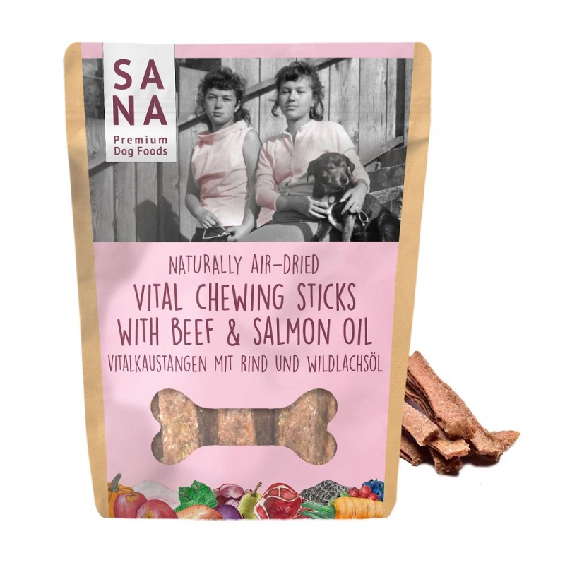 SANADOG VITAL CHEWING STICKS ΑΠΟΞΗΡΑΜΕΝΕΣ ΛΙΧΟΥΔΙΕΣ ΜΑΣΗΜΑΤΟΣ ΜΕ ΜΟΣΧΑΡΙ, ΛΑΔΙ ΣΟΛΩΜΟΥ 150γρ