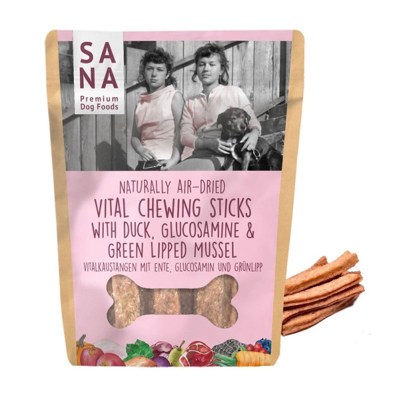 SANADOG VITAL CHEWING STICKS ΑΠΟΞΗΡΑΜΕΝΕΣ ΛΙΧΟΥΔΙΕΣ ΜΑΣΗΜΑΤΟΣ ΜΕ ΠΑΠΙΑ, ΓΛΥΚΟΖΑΜΙΝΗ 150γρ