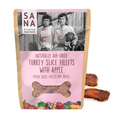 SANADOG TURKEY FILLETS ΑΠΟΞΗΡΑΜΕΝΕΣ ΦΥΣΙΚΕΣ ΛΙΧΟΥΔΙΕΣ ΜΕ ΦΙΛΕΤΟ ΓΑΛΟΠΟΥΛΑΣ ΚΑΙ ΜΗΛΟ 100γρ