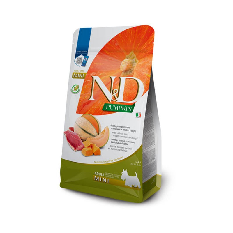 N&D PUMPKIN DUCK & CANTALOUPE MELON ADULT MINI ΠΑΠΙΑ 2KG N&D PUMPKIN DUCK & CANTALOUPE MELON ADULT MINI ΠΑΠΙΑ 2KG