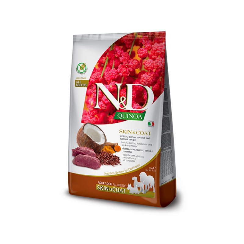 N&D QUINOA SKIN & COAT VENISON ΕΛΑΦΙ 2.5KG N&D QUINOA SKIN & COAT VENISON ΕΛΑΦΙ 2.5KG