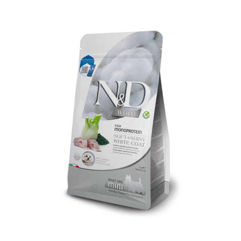 N&D SOFT AND SHINY WHITE COAT ADULT MINI ΛΑΒΡΑΚΙ 2KG